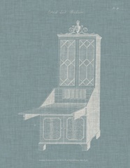 Hepplewhite Desk and Bookcase IV