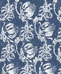 Indigo Floral Chintz I