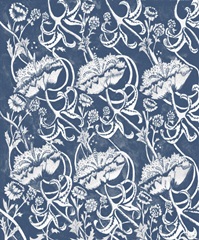 Indigo Floral Chintz II