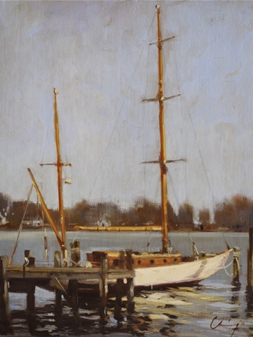 Ivory Falcon at Rest