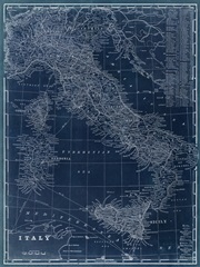 Map of Italy Blueprint