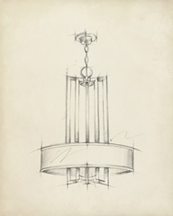 Mid Century Chandelier I