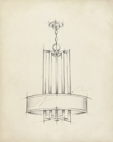 Mid Century Chandelier I