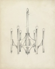 Mid Century Chandelier II