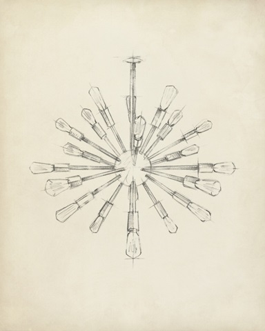 Mid Century Chandelier III