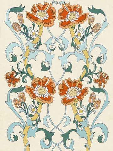 Nouveau Floral Pattern I
