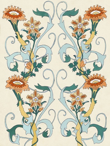 Nouveau Floral Pattern II