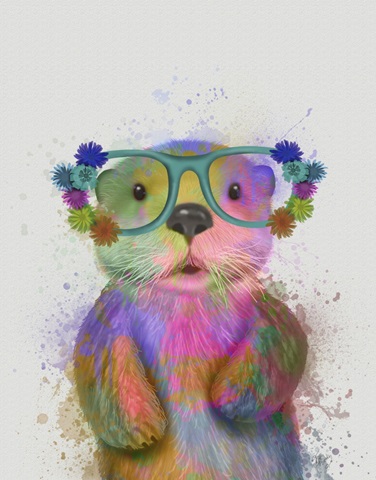 Otter Rainbow Splash