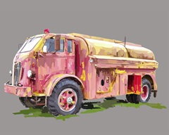 Painterly Firetruck