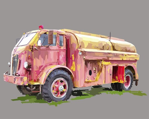 Painterly Firetruck