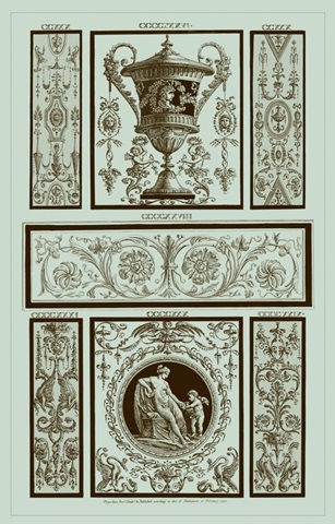 Pergolesi Panel in Celadon II