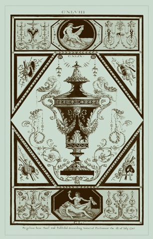 Pergolesi Urns in Celadon I