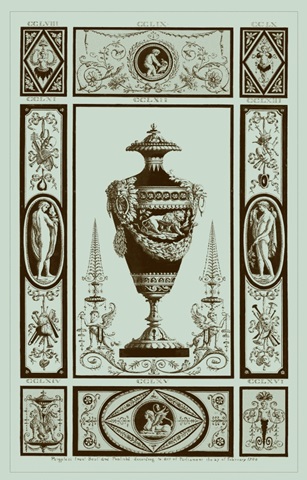 Pergolesi Urns in Celadon II