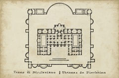 Plan for the Baths of Diocletian