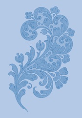 Porcelain Blue Motif II