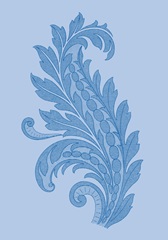 Porcelain Blue Motif III