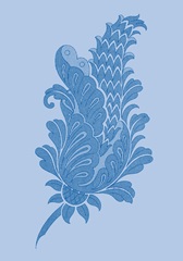 Porcelain Blue Motif IV