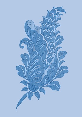 Porcelain Blue Motif IV