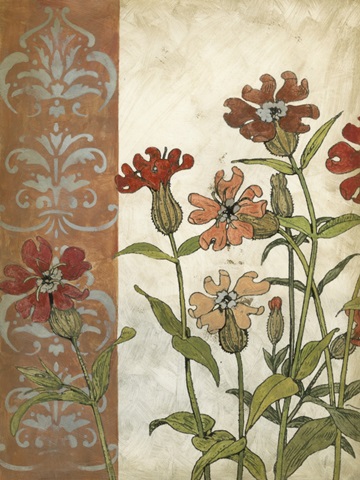 Red Antique Floral II