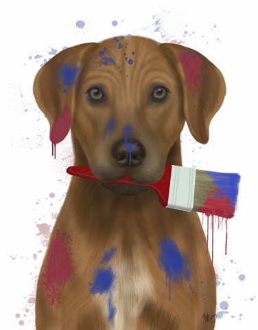 Rhodesian Ridgeback Painter