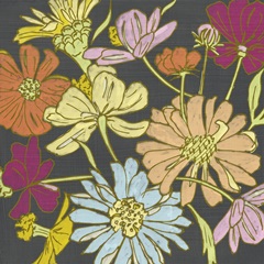 Summer Floral on Grey II