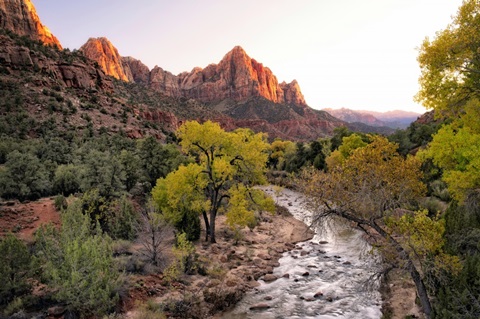 Sunset on the Watchman I