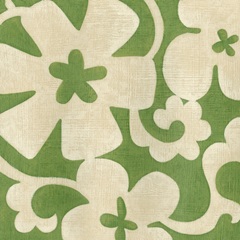 Suzani Silhouette in Green I