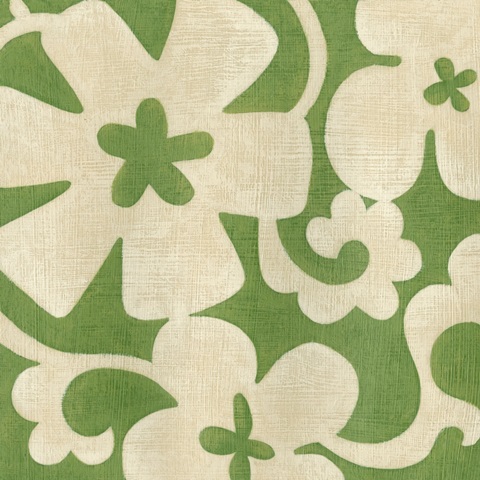 Suzani Silhouette in Green I