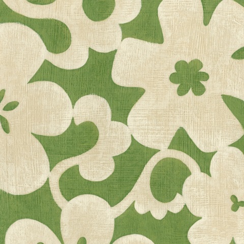 Suzani Silhouette in Green II