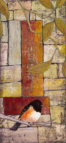 Textured Bird Panel I