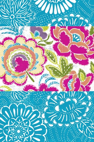 Tropical Embroidery Panel I