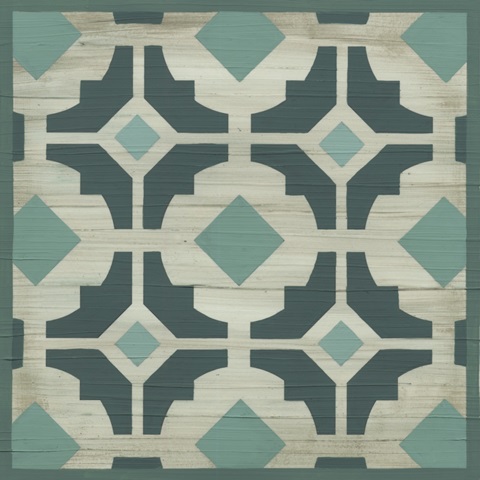 Verdigris Garden Tile III