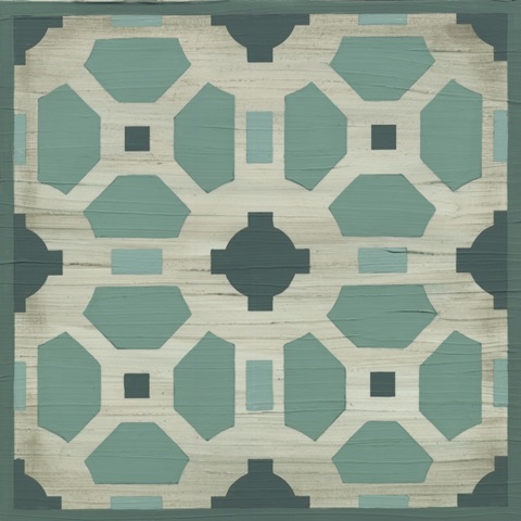 Verdigris Garden Tile IV