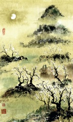 Viewing Plum Blossoms in Moonlight