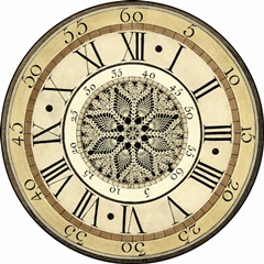 Vintage Lace Clock
