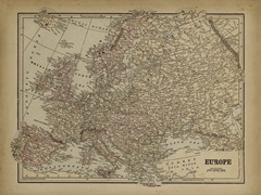 Vintage Map of Europe