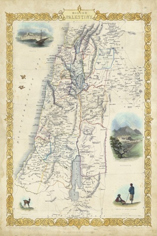 Vintage Map of Palestine