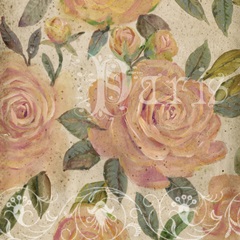 Vintage Painterly Roses I