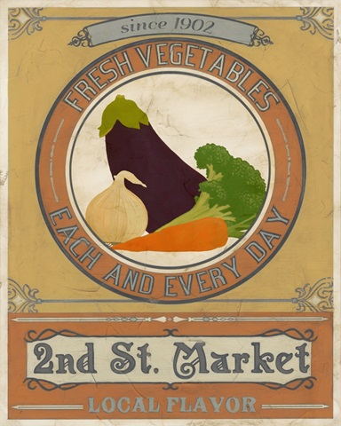 Vintage Produce Sign III