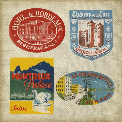 Vintage Travel Collage I