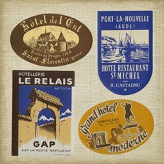 Vintage Travel Collage II