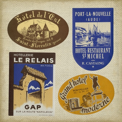 Vintage Travel Collage II