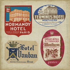 Vintage Travel Collage III