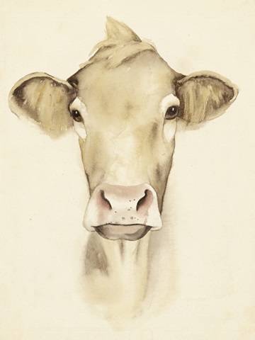 Watercolor Barn Animals III