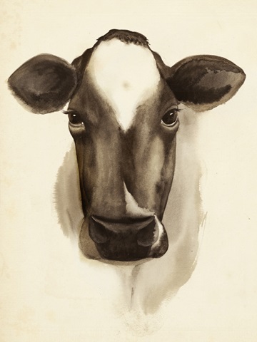 Watercolor Barn Animals IV