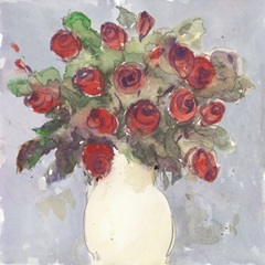Watercolor Bouquet I