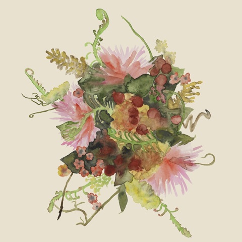 Watercolor Floral Spray II