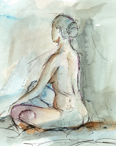 Watercolor Gesture Study II