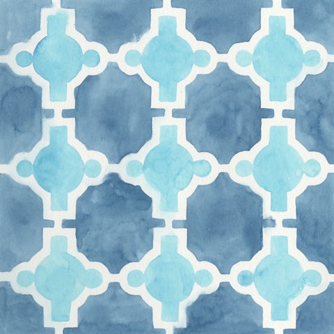 Watercolor Tile VII