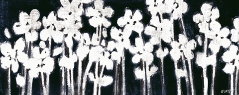 White Flowers on Black II